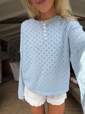 Pointelle Sweater